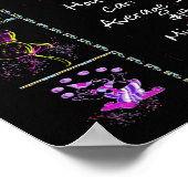 Geboortejaar 1974: Trivia op zwart Poster (Hoek)