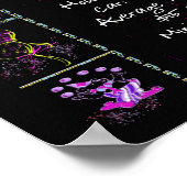 Geboortejaar 1975: Trivia op zwart Poster (Hoek)