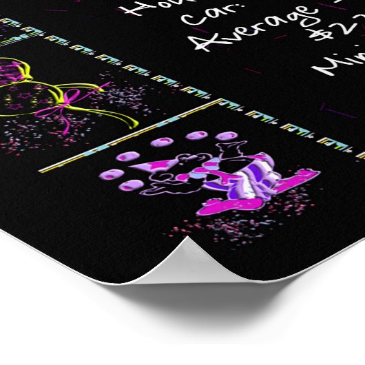 Geboortejaar 1979: Trivia op zwart Poster (Hoek)