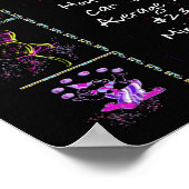 Geboortejaar 1980: Trivia op zwart Poster (Hoek)