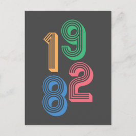 Geboortejaar - 1982 - 40e verjaardag briefkaart