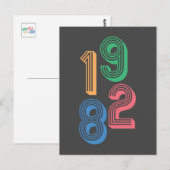 Geboortejaar - 1982 - 40e verjaardag briefkaart (Voorkant / Achterkant)