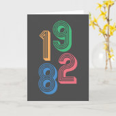 Geboortejaar - 1982 - 40e verjaardag kaart (Gele Bloem)