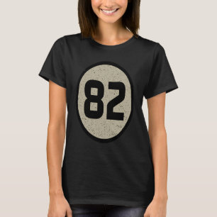Geboortejaar 1982: Retro Science Nerd Geek Milesto T-shirt