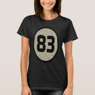 Geboortejaar 1983 Retro Science Nerd Geek Mileston T-shirt