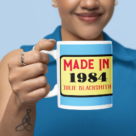 Geboortejaar 1984 40e verjaardag veertig jaar oud koffiemok
