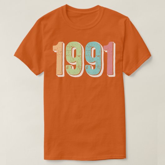 GEBOORTEJAAR 1991 T-SHIRT (Design voorkant)