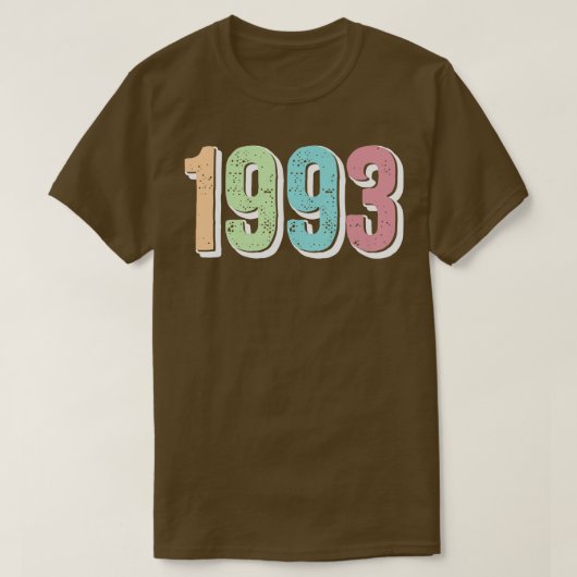 GEBOORTEJAAR 1993 T-SHIRT (Design voorkant)