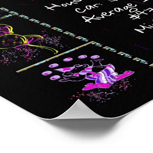 Geboortejaar 1993: Trivia op zwart Poster (Hoek)