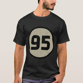 Geboortejaar 1995 Retro Science Nerd Geek Mileston T-shirt