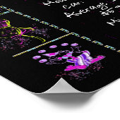 Geboortejaar 1998: Trivia op zwart Poster (Hoek)