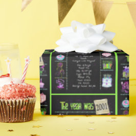 Geboortejaar 2001: Trivia Cadeaupapier