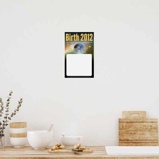 Geboortejaar 2012 Poster - blanco (Keuken)