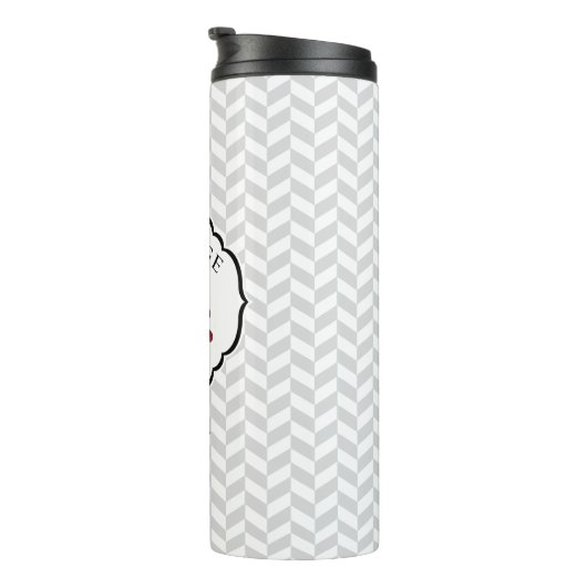 geboortejaar met rode druiven thermosbeker (Geroteerd rechts)