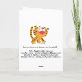 Geboortejaar van het Tijger Wenskaart Feestdagen Kaart (Achterkant)