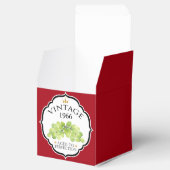 Geboortejaar Verjaardag Wijnlabel Bedankdoosjes (Geopend)