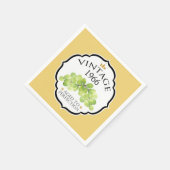  Geboortejaar Verjaardag Wijnlabel Servet (Hoek)