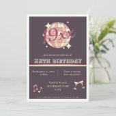 geboortejaar verjaardagsfeest Uitnodiging (Staand voorkant)