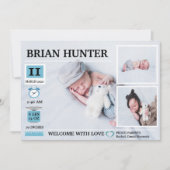 Geboortekaart Aankondiging geboorte (Voorkant)