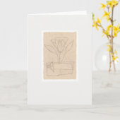 geboortekaart kaart (Gele Bloem)