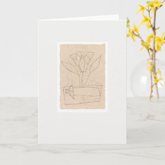 geboortekaart kaart (Gele Bloem)