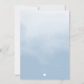 Geboortekaartje Clouds & Stars Baby Boy Kaart (Achterkant)