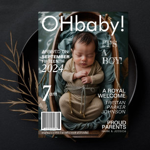 Geboortekaartje in Baby Magazine Aankondiging