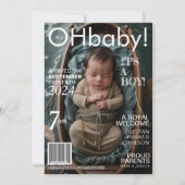 Geboortekaartje in Baby Magazine Aankondiging (Voorkant)