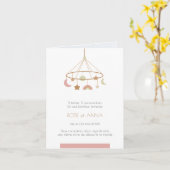 Geboortekaartje tweeling - gevouwen formaat kaart (Gele Bloem)