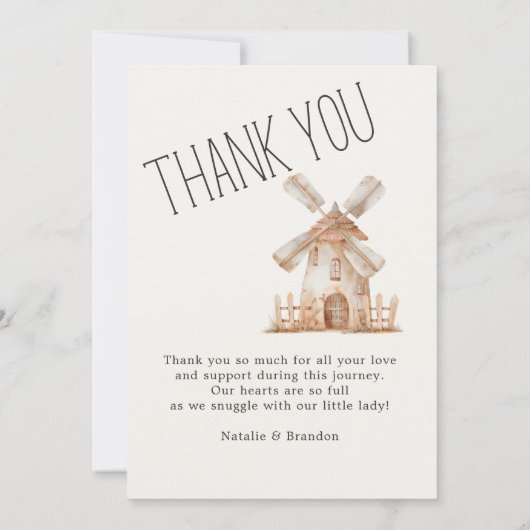 Geboortekaartje voor baby met boerderijdiertjes kaart (Achterkant)