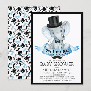 Geboortekaartje voor kleine man baby shower Dapper Kaart