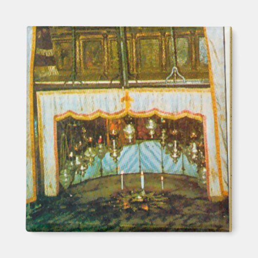 Geboortekerk, Bethlehem Magneet (Voorkant)