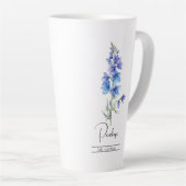 Geboortemaand aanloop juli Larkspur Latte Mok (Rechterhoek)