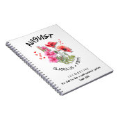 Geboortemaand Bloem AUGUSTUS Christelijk Verjaarda Notitieboek (Rechterzijde)