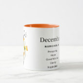 Geboortemaand bloem-december gepersonaliseerde mok (Midden)