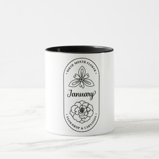 Geboortemaand bloem Januari Anjer Mok (Midden)