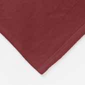 Geboortemaand Bloem, januari Maroon Script Naam Fleece Deken (Hoek)