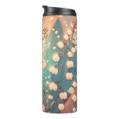 Geboortemaand Bloem Mei Gepersonaliseerd 16 oz Thermosbeker (Geroteerd rechts)