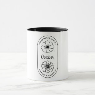 Geboortemaand Bloem Oktober Mok