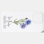 Geboortemaand Bloem September Aster Case-Mate iPhone Case (Achterkant (horizontaal))
