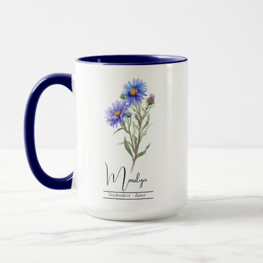 Geboortemaand Bloem September Aster Mok (Links)