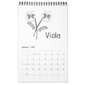 Geboortemaand Bloemen Kalender (Feb 2027)