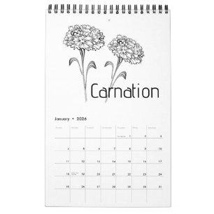 Geboortemaand Bloemen Kalender