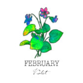 Geboortemaand Februari Violet Koffiemok