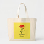 Geboortemaand januari grote tote bag (Voorkant)