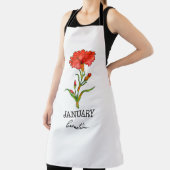 Geboortemaand januari schort (Insitu)