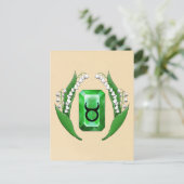 Geboortemaand mei Stier Briefkaart (Staand voorkant)