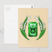 Geboortemaand mei Stier Briefkaart (Voorkant / Achterkant)