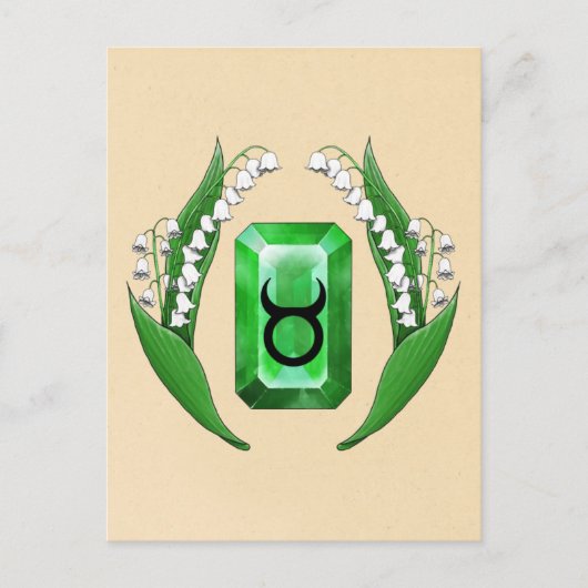 Geboortemaand mei Stier Briefkaart (Voorkant)