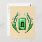 Geboortemaand Mei Tweelingen Briefkaart (Voorkant / Achterkant)